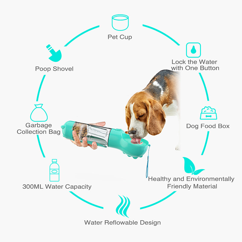 PawSip 3-in-1 Outdoor Pet Drinking Solution